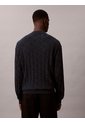 Saco Negro Tejido De Algodón Con Cuello Redondo Calvin Klein de Calvin Klein