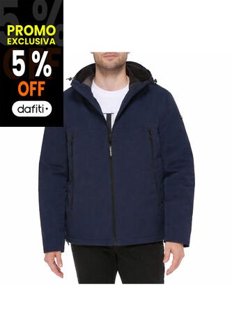 Chaqueta Azul Soft Shell Con Capota Y Forro De Sherpa Calvin Klein Calvin Klein