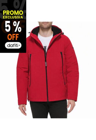 Chaqueta Roja Soft Shell Con Capota Y Forro De Sherpa Calvin Klein Calvin Klein