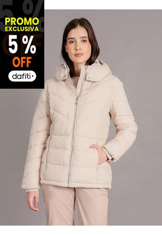 Chaqueta Beige Puffer Con Capota Calvin Klein Calvin Klein