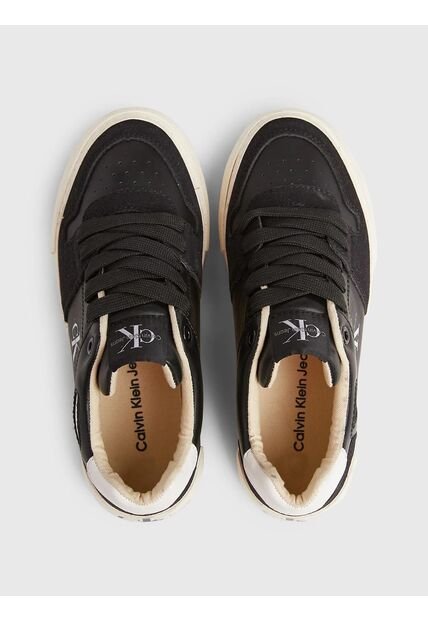 Tenis Negros Con Detalles En Gamuza Niña Calvin Klein