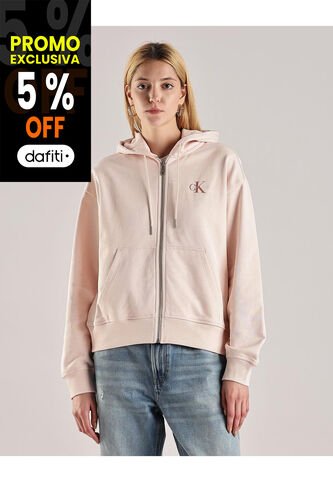 Buzo Beige Con Capota Y Cierre De Cremallera Calvin Klein Calvin Klein
