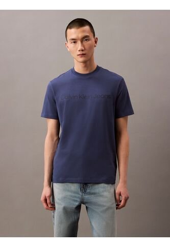 Camiseta Azul Regular Con Logotipo Calvin Klein Calvin Klein