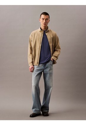 Camiseta Azul Regular Con Logotipo Calvin Klein