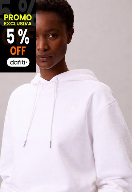Buzo Blanco Con Capota - Archive Calvin Klein