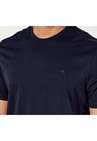 Camiseta Azul Slim De Manga Corta Calvin Klein Calvin Klein