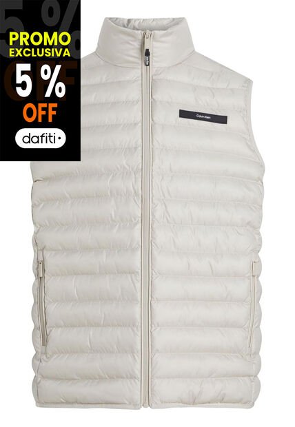 Chaleco Beige Acolchado Plegable Calvin Klein