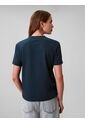 Camiseta Azul Clásica Con Logo Estampado Calvin Klein de Calvin Klein