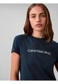 Camiseta Azul Clásica Con Logo Estampado Calvin Klein de Calvin Klein