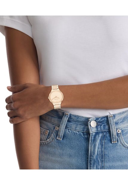 Reloj Dorado Para Mujer Delight Calvin Klein