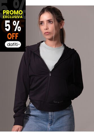 Buzo Negro Deportivo Con Capota Suave Y Elástica Calvin Klein Calvin Klein