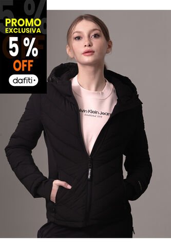 Rompe Viento Negro Plegable Con Estiramiento Calvin Klein Calvin Klein