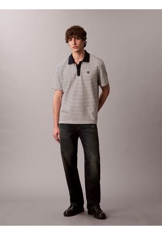 Polo Beige Ottoman A Rayas Calvin Klein Calvin Klein