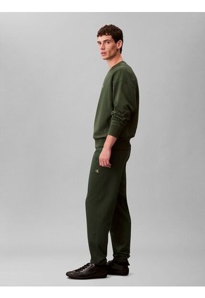 Jogger Verde De Felpa Con Monograma Calvin Klein