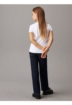 Mid Azul Rise Straight Jeans Calvin Klein