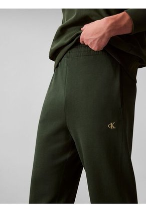 Jogger Verde De Felpa Con Monograma Calvin Klein