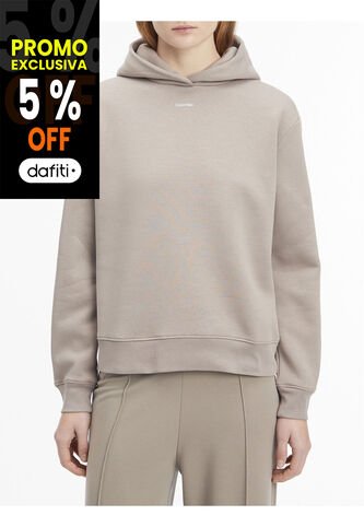 Saco Gris De Felpa Con Nano Logo Calvin Klein Calvin Klein