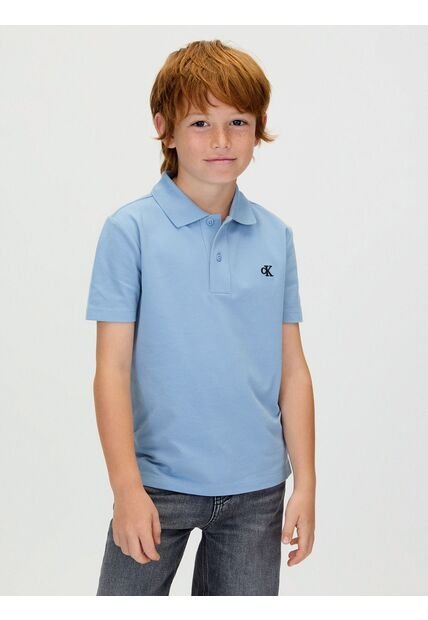 Polo Multicolor De Piqué Elástico Calvin Klein