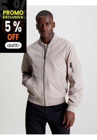 Chaqueta Beige Bomber De Nailon De Algodón Calvin Klein Calvin Klein