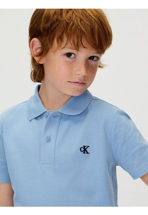 Polo Multicolor De Piqué Elástico Calvin Klein