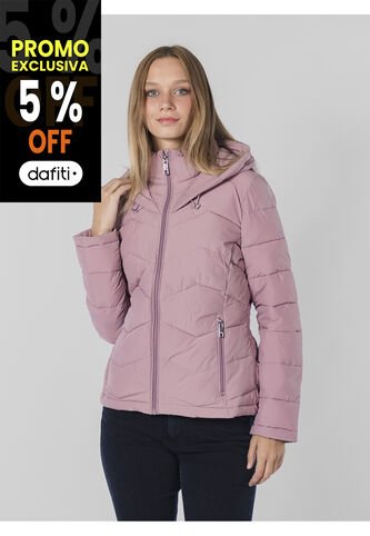 Chaqueta Morada Stretch Acolchada Calvin Klein