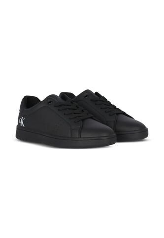 Tenis Negro De Corte Bajo Con Cordones Calvin Klein Calvin Klein