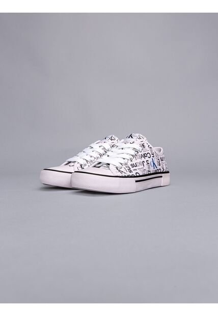 Tenis Blanco Niña Con Monograma Calvin Klein