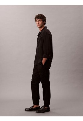 Pantalón Negro Cargo Skinny De Sarga Elástica Calvin Klein