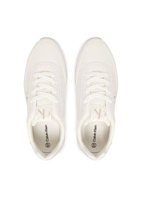 Tenis Blanco Deportivos De Corte Bajo Con Cordones Calvin Klein