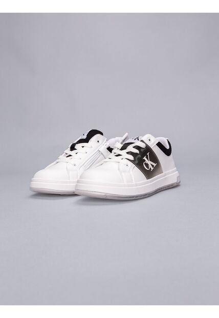 Tenis Blanco Niña Bajas Con Cordones Calvin Klein