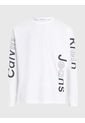 Camiseta De Manga Larga Con Logo Gráfico Calvin Klein de Calvin Klein