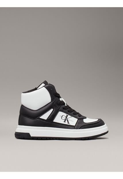 Tenis Negro Altos Con Cremallera Para Niño Calvin Klein