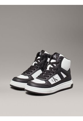 Tenis Negro Altos Con Cremallera Para Niño Calvin Klein