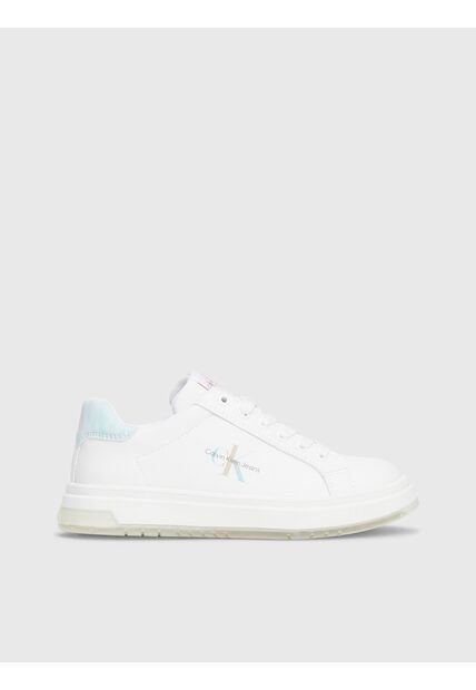 Tenis Blancos CK Jeans Con Detalle Celeste Calvin Klein