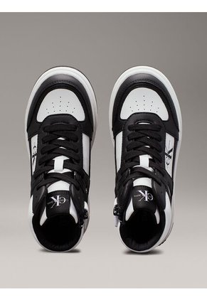 Tenis Negro Altos Con Cremallera Para Niño Calvin Klein