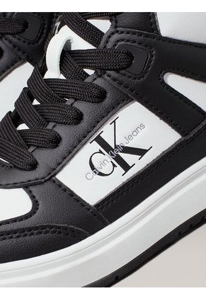 Tenis Negro Altos Con Cremallera Para Niño Calvin Klein