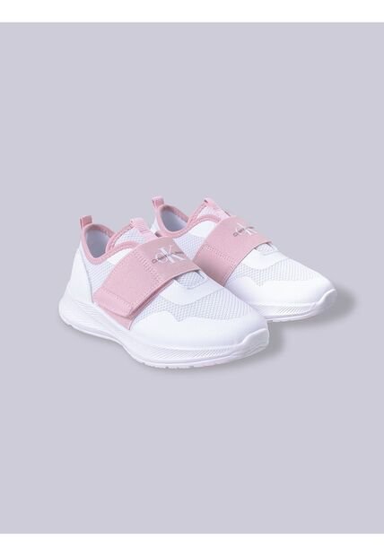 Tenis Blanco Niña Con Velcro Calvin Klein