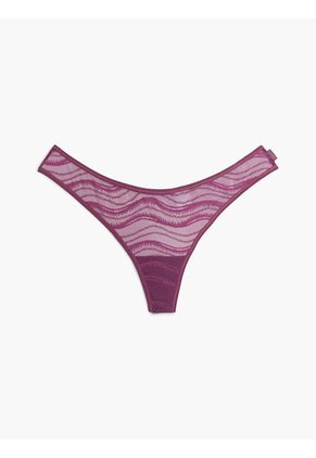 Pantie TipoTanga Morada De Encaje Calvin Klein