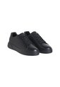 Tenis Negro Con Suela Gruesa Y Estampado De Monograma En Relieve Calvin Klein de Calvin Klein
