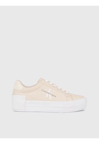Tenis Rosado Con Plataforma Vulcanizado De Cuero Calvin Klein Calvin Klein