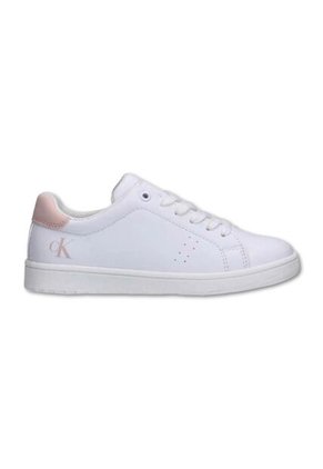 Tenis Blanco De Corte Bajo Con Cordones Calvin Klein