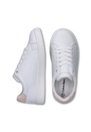 Tenis Blanco De Corte Bajo Con Cordones Calvin Klein