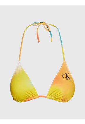 Top Vestido De Baño Estampado Con Logotipo Para Mujer Calvin Klein