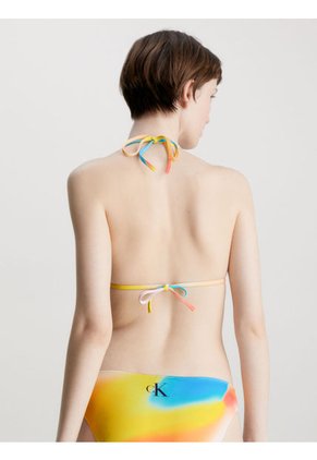 Top Vestido De Baño Estampado Con Logotipo Para Mujer Calvin Klein