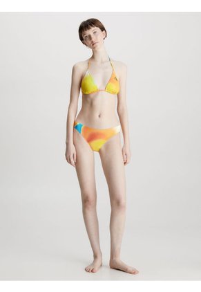 Top Vestido De Baño Estampado Con Logotipo Para Mujer Calvin Klein