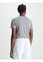 Camiseta Gris Con Logo Para Hombre de Calvin Klein