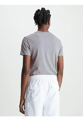 Camiseta Gris Con Logo Para Hombre