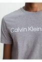 Camiseta Gris Con Logo Para Hombre de Calvin Klein