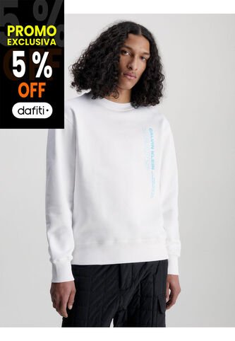 Saco De Felpa Y Algodón Con Logo Hombre Blanco Calvin Klein Calvin Klein