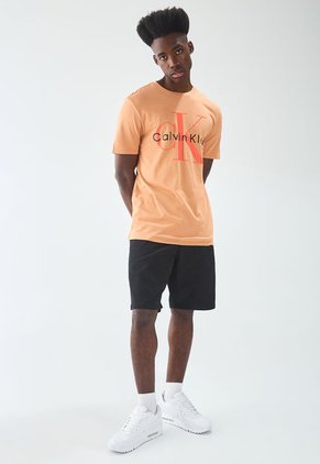 Camiseta Salmón-Naranja-Negro Calvin Klein
